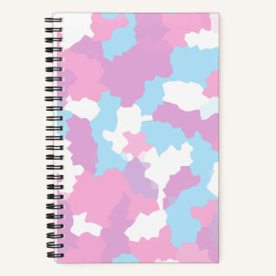 Cuaderno Resumen del Camo Blanco Azul Rosa
