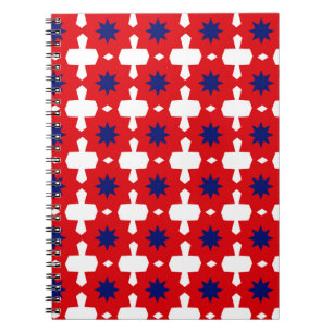 Cuaderno Resumen del dibujo a mano retro 70 Cer de mosaico