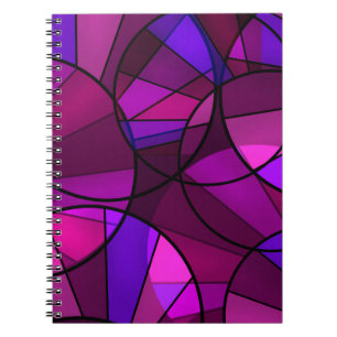 Cuaderno Resumen del diseño moderno de mosaico de vidrio br