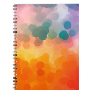 Cuaderno Resumen del fondo de la acuarela naranja. Ilustrac