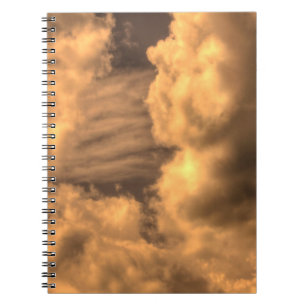 Cuaderno Resumen del fondo de la nube de sepia abstracto, a