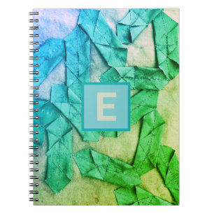 Cuaderno Resumen del gradiente verde verde azulado azul osc