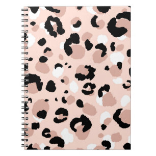 Cuaderno Resumen del patrón de leopardo moderno. Animales 