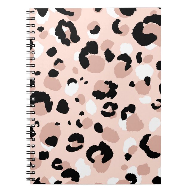 Cuaderno Resumen del patrón de leopardo moderno. Animales  (Frente)