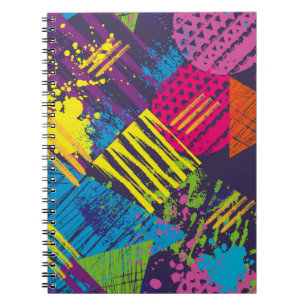 Cuaderno Resumen del patrón sin soldadura urbano con pimien