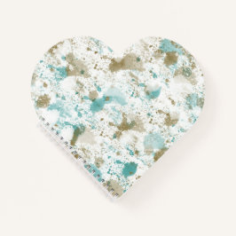 Cuaderno Resumen del tinte de la crema Verde azulada Aqua