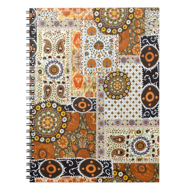 Cuaderno Resumen digital étnico: Patrón sin foco (Frente)