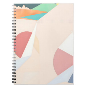 Cuaderno Resumen Diseño de formas geométricas pasteles
