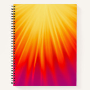 Cuaderno Resumen elegante amarillo y rojo