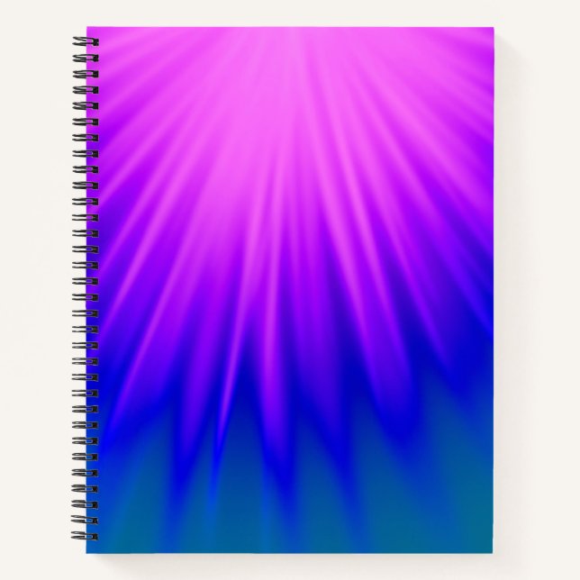 Cuaderno Resumen elegante rosa y azul (Anverso)