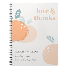 Cuaderno Resumen escueto Naranja verde Fruity Boda audaz