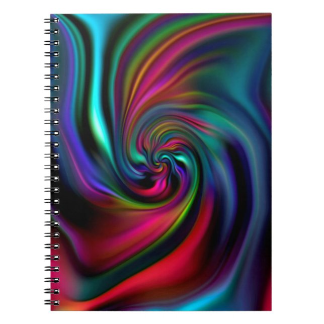 Cuaderno Resumen Espirales de fondo suave I (Frente)