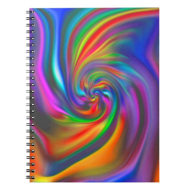 Cuaderno Resumen Espirales de fondo suave II (Frente)