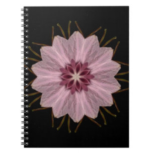 Cuaderno Resumen floral rosa
