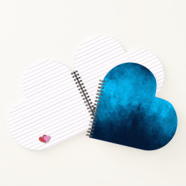 Cuaderno Resumen Fondo azul cristalizado