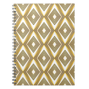 Cuaderno Resumen Fondo geométrico Art Deco