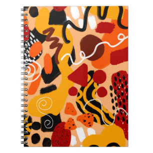 Cuaderno Resumen Formas geométricas de dibujo a mano Pincel