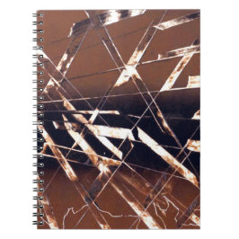 Cuaderno Resumen geométrico en marrón y negro