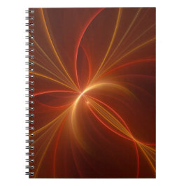 Cuaderno Resumen místico Arte fractal Colores cálidos moder