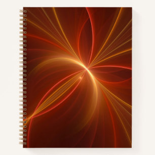Cuaderno Resumen místico Arte fractal Colores cálidos moder