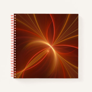 Cuaderno Resumen místico Arte fractal Colores cálidos moder