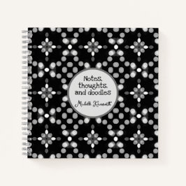 Cuaderno Resumen Modelo de puntos de boquilla monocromo