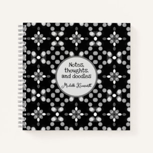 Cuaderno Resumen Modelo de puntos de boquilla monocromo