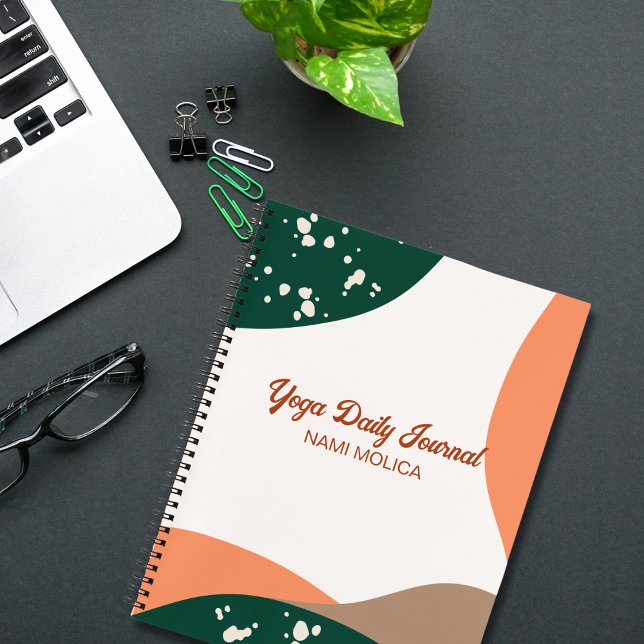 Cuaderno Resumen moderno Estudio de Yoga en Tierra Verde Te (Subido por el creador)