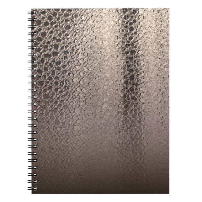 Cuaderno Resumen moderno Glam Silver Rosa Rubor rosa oro (Frente)