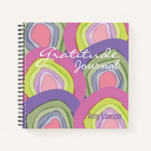 Cuaderno Resumen moderno Gratitude Journal name