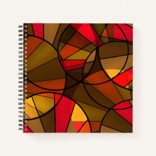 Cuaderno Resumen mosaico de vidrio moderno patrón mosaico m