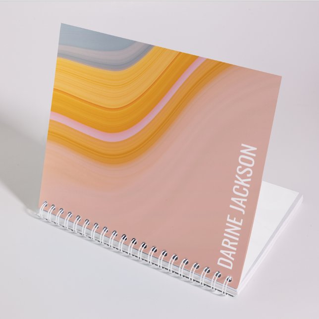 Cuaderno Resumen Naranja rosa estético colorido azul (Subido por el creador)