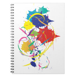 Cuaderno Resumen Paint Splatter Art Modern Guay.ai