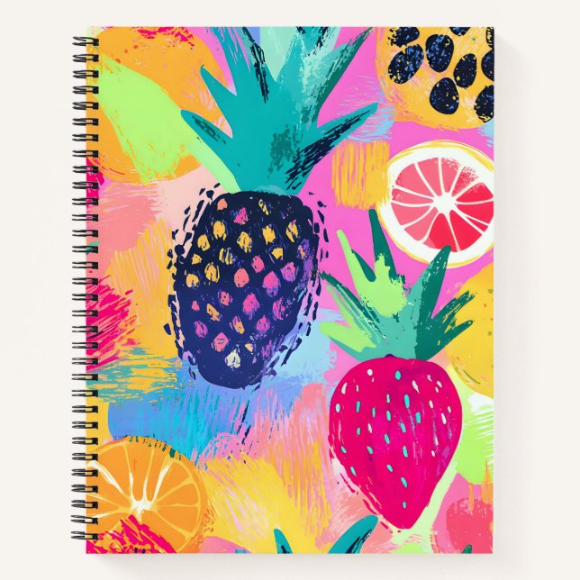 Cuaderno Resumen Paraíso Fiesta de Fruta Tropical (Anverso)