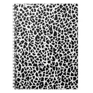 Cuaderno Resumen Patrón blanco y negro