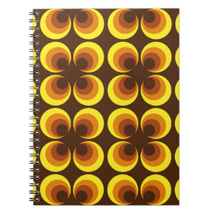 Cuaderno Resumen. Patrón incoloro y fluido de los años 60,
