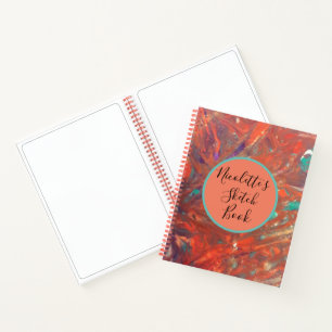 Cuaderno Resumen Personalizado Naranja negrita Pintura