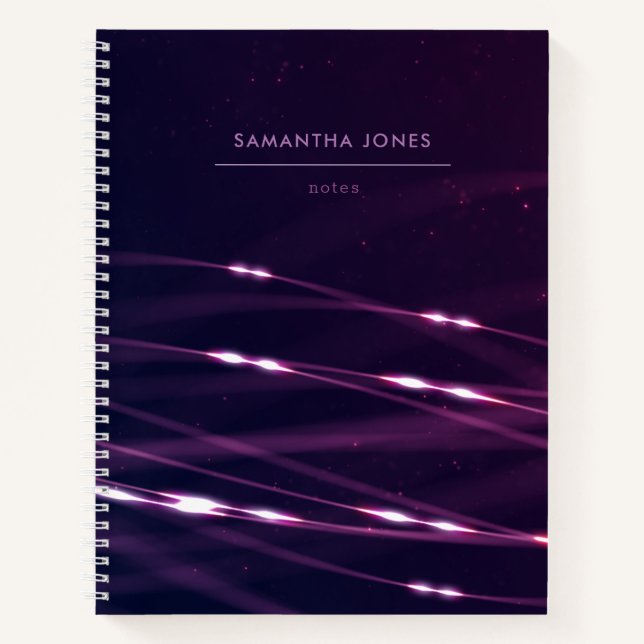 Cuaderno Resumen personalizado púrpura (Anverso)