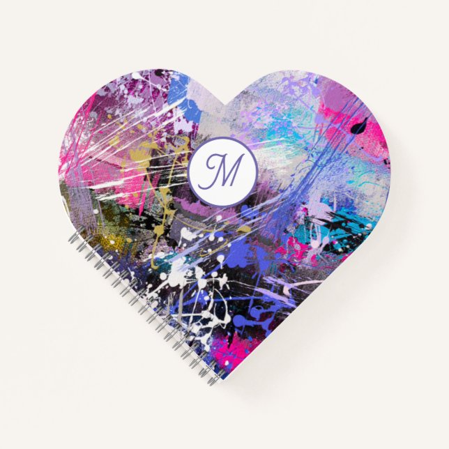 Cuaderno Resumen Pintura de color grungo (Anverso)