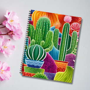 Cuaderno Resumen Potted Cacti