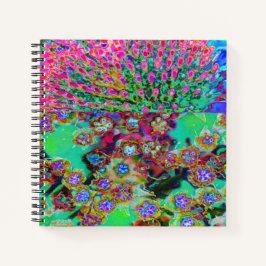 Cuaderno Resumen psicodélico Groovy Purple Sedum