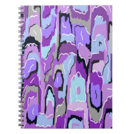 Cuaderno Resumen púrpura con azul y negro