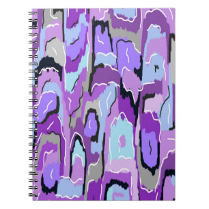 Cuaderno Resumen púrpura con azul y negro