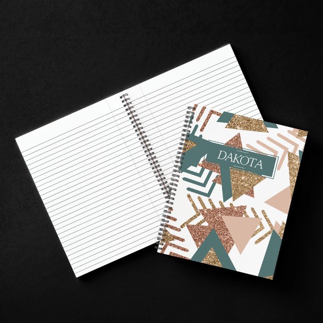 Cuaderno Resumen retro de los años 80 | Personalizado Verde (Subido por el creador)