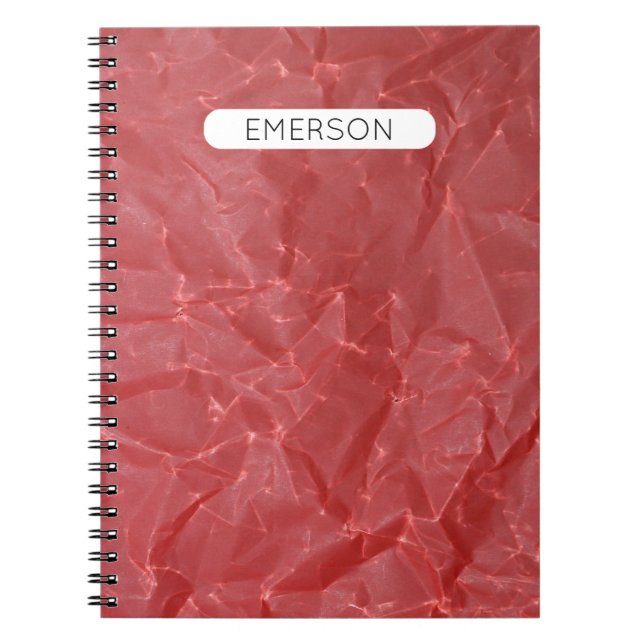 Cuaderno Resumen rojo personalizado (Frente)