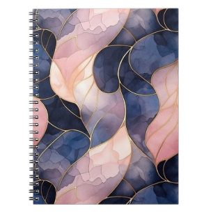 Cuaderno Resumen rosa azul de moda