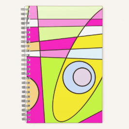 Cuaderno Resumen Surfing Bright Pink Green Bubblegegum