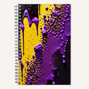 Cuaderno Resumen texturizado de diversión de color morado a
