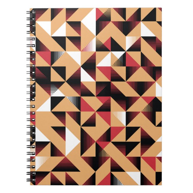 Cuaderno Resumen Triángulo, Belleza Retro Elegante. (Frente)