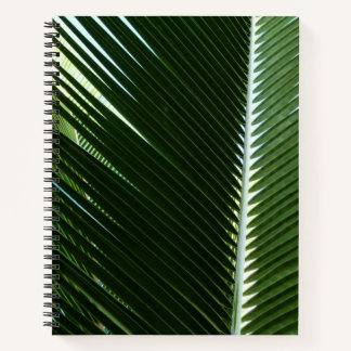 Cuaderno Resumen verde tropical de palmeras que se abruman